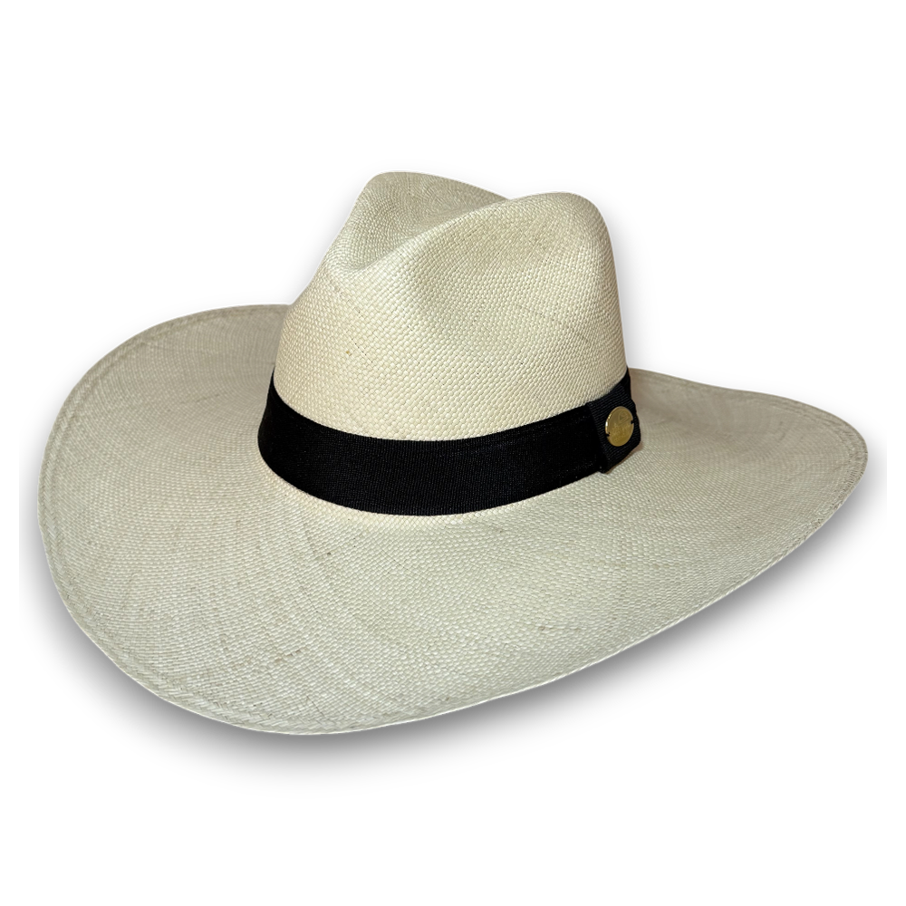 SOMBRERO FINO CLÁSICO MARFIL – ELEGANTE ARTESANAL