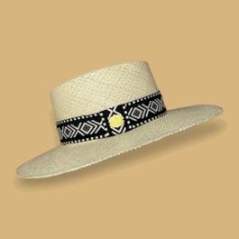 SOMBRERO CORDOBES NATURAL CINTA ETNICO ARTESANAL