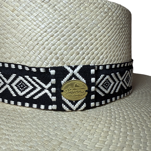 SOMBRERO CORDOBES NATURAL CINTA ETNICO ARTESANAL - Image 5