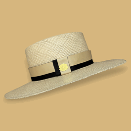 SOMBRERO CORDOBES NATURAL CINTA BICOLOR CAFÉ Y BEIGE – ELEGANCIA ARTESANAL