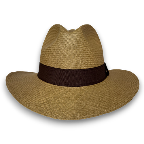 SOMBRERO EXTRAFINO DE ALA MEDIA ARTESANAL CAFÉ – EDICIÓN ARTESANAL - Image 3