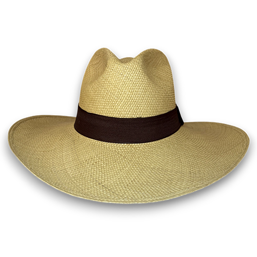 SOMBRERO FINO DORADO ALA ANCHA – EDICIÓN ARTESANAL - Image 3